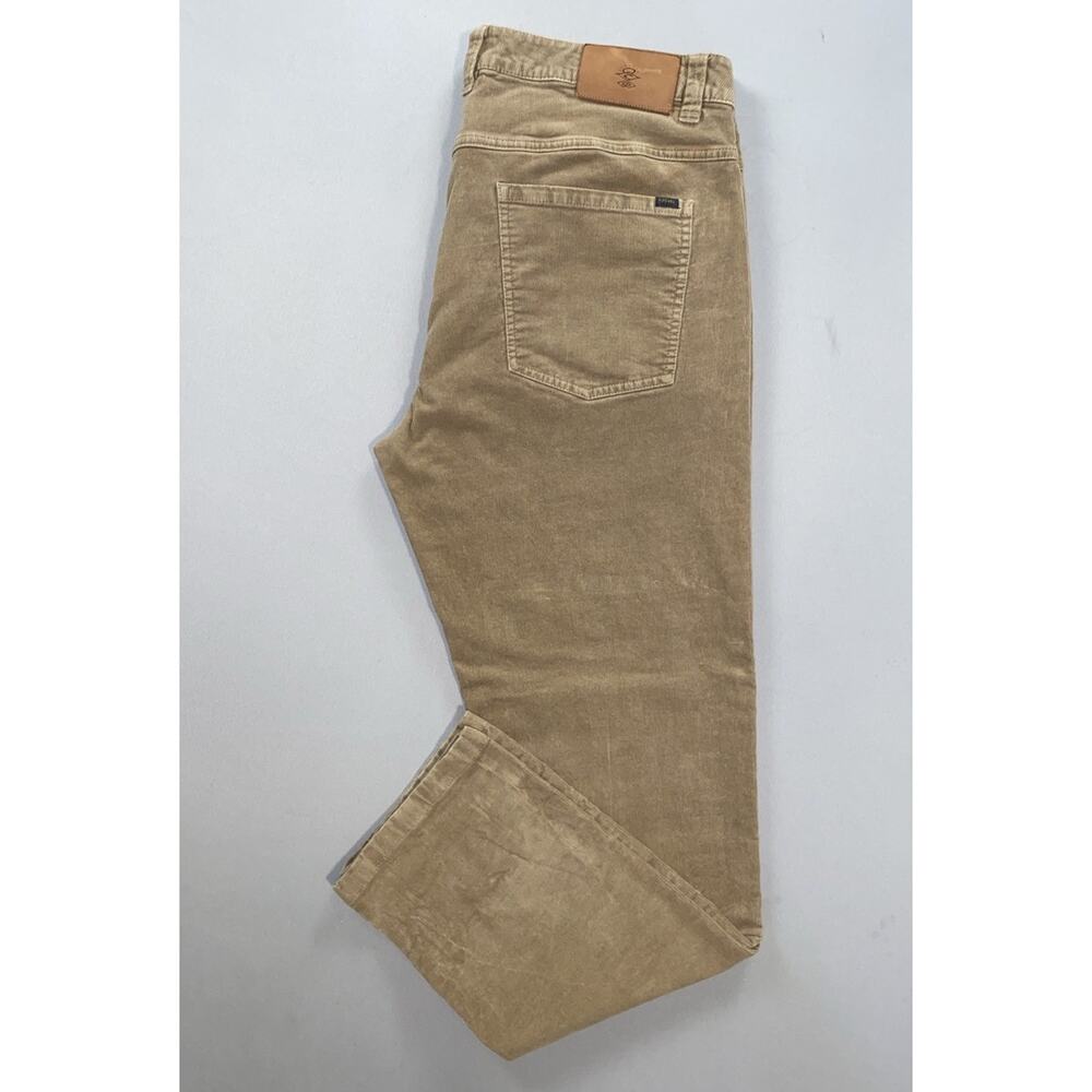 Rip Curl Straight Fit Stretch 5-Pocket Corduroy Jeans, Pants. Brown, Men's 36X31